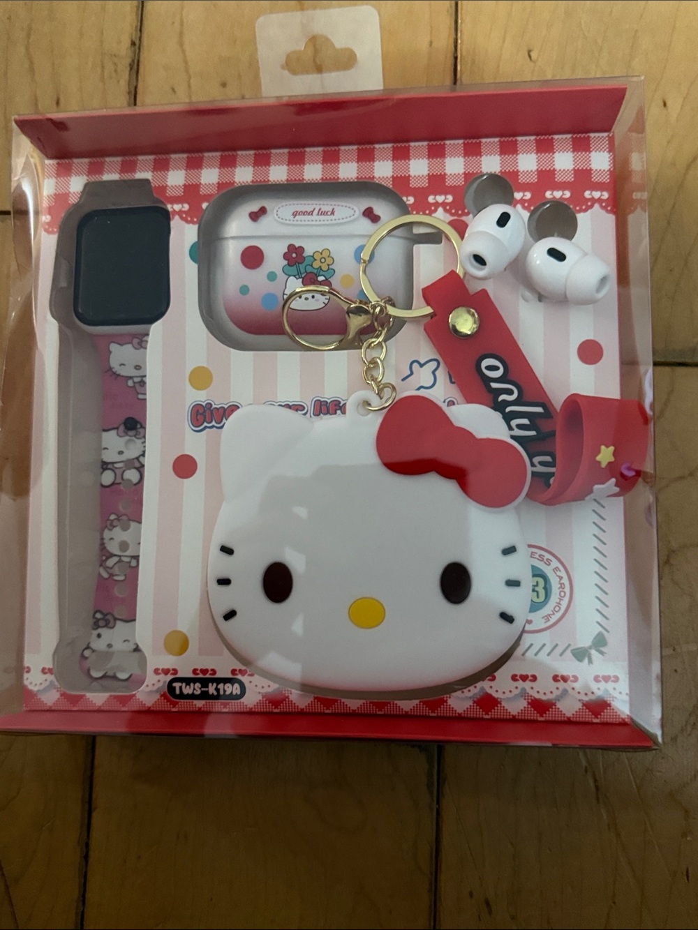 Hello Kitty Pink & Red Phone Accessory Gift Set